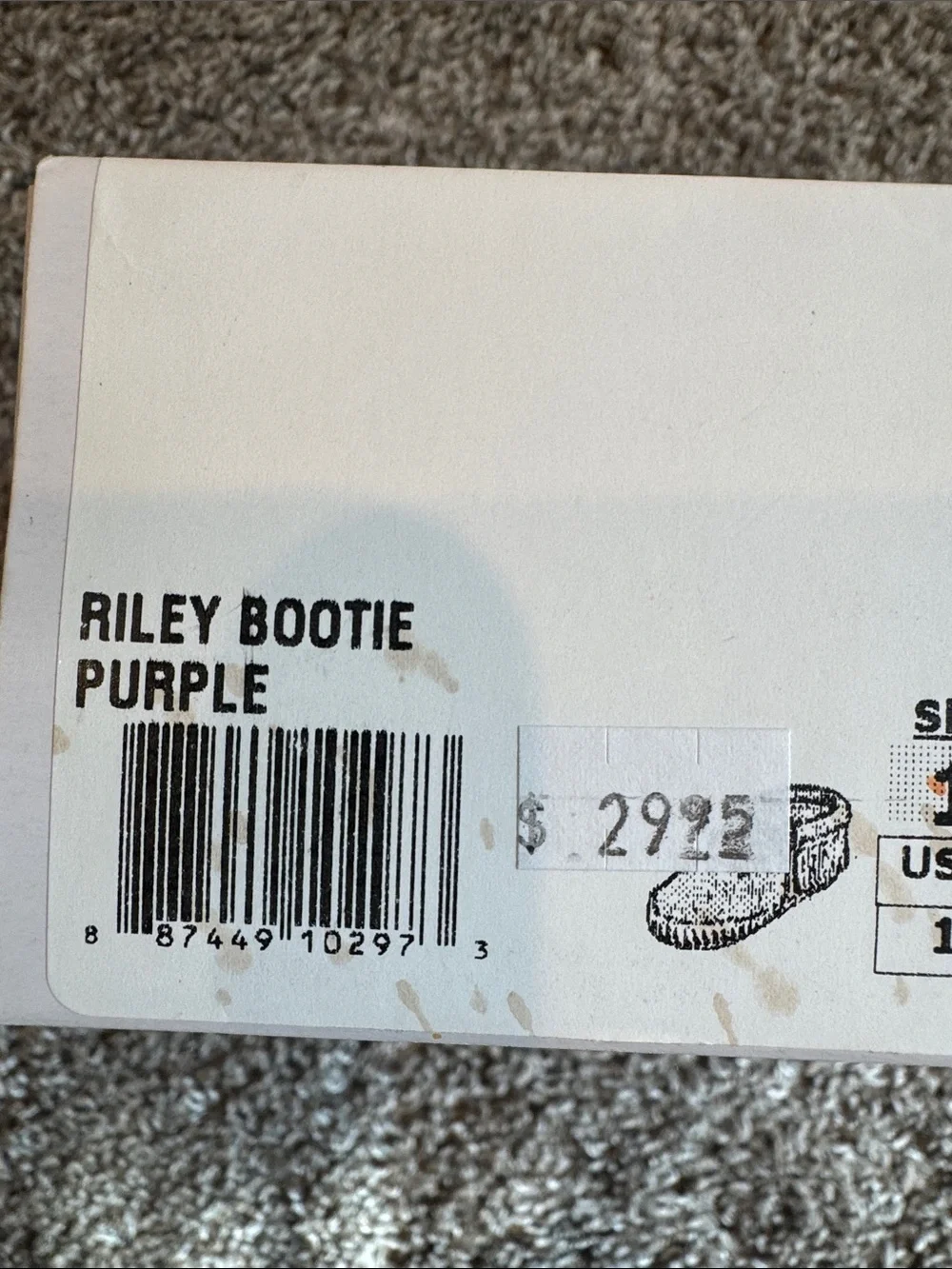 Minnetonka Purple Moccasin Baby Booties with Pink Stitching